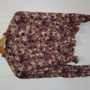 NWT Self E High Collar Blouse Large‎